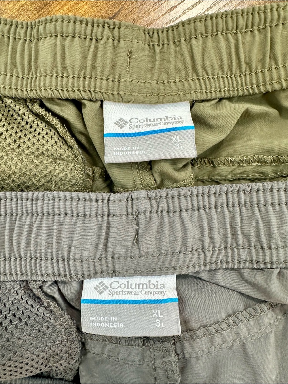 2 Pair Columbia Women's Sandy River Shorts 3” Inseam, Stone Green, City Grey, XL - Picture 10 of 16
